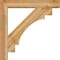 Ekena Millwork Merced Block Rough Sawn Bracket w/ Offset Brace, Western Red Cedar, 6"W x 32"D x 32"H BKT0604X32X32MRC05RWR - alternate 2
